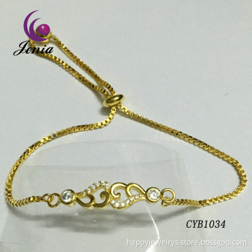 Jenia High Quality Custom LOGO Chain Button Bracelet